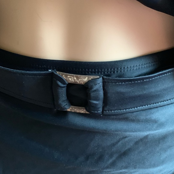 🍉 Athletic works tankini, plus size, halter top tie at neck skirted bottom brief - Picture 4 of 14